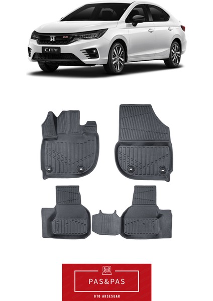 Honda City 2021 Model 5d Ekstra Havuzlu Paspas