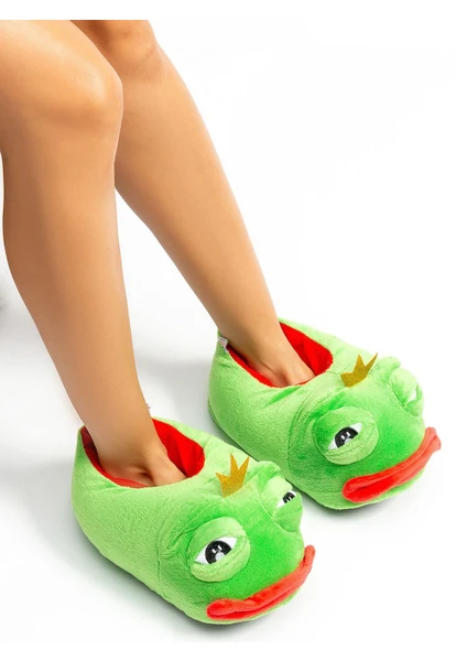 Frog Unisex Hayvanlı Panduf Yeşil 36/41 CC0550