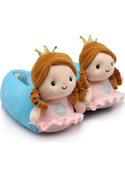 Tt0863 Tw Candy Mavi Hayvan Figürlü Çocuk Panduf