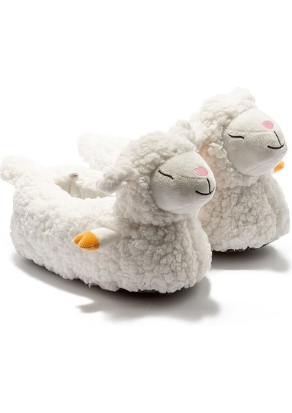 Kuzu Kadın Hayvanlı Panduf Beyaz 36/41 AA0652