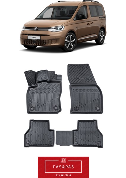 Volkswagen Caddy 2021 Model 5d Ekstra Havuzlu Paspas