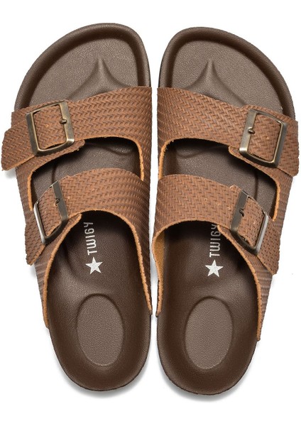 Toni Örgülü Erkek Terlik Kahverengi 41/45 fiyatları