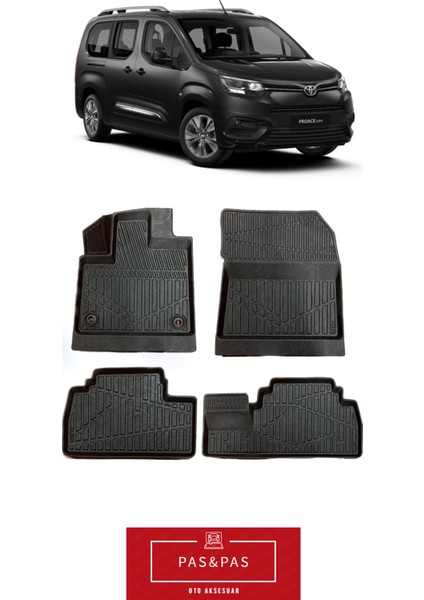 Toyota Proace City 2020 Model 5d Ekstra Havuzlu Paspas