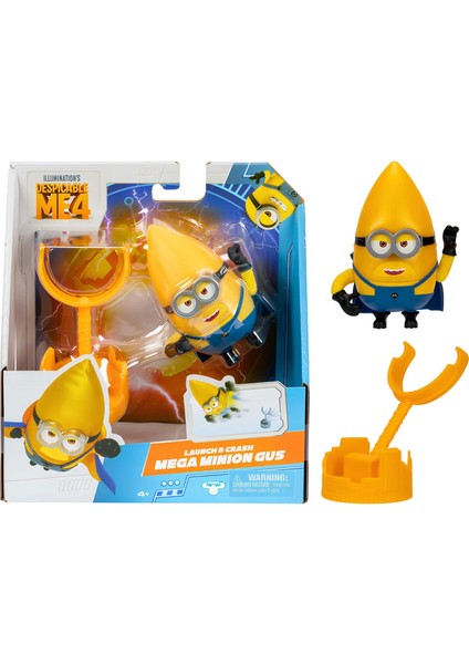 Minions Aksiyon Figürü 10 cm 59277 Launch & Crash Mega Minion Gus