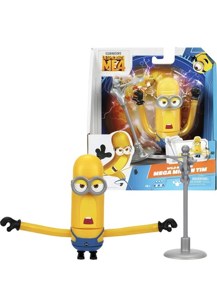 Minions Aksiyon Figürü 10 cm 59277 Wild Spinning Mega Minion Tim