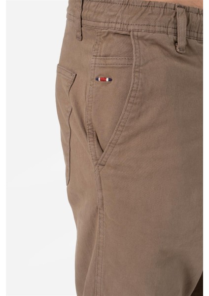 Erkek Rahat Kesim Beli Lastikli ve Ipli Bol Paça Yan Cepli Baggy Pantolon Zanzı Vizon B03.242.501 modelleri
