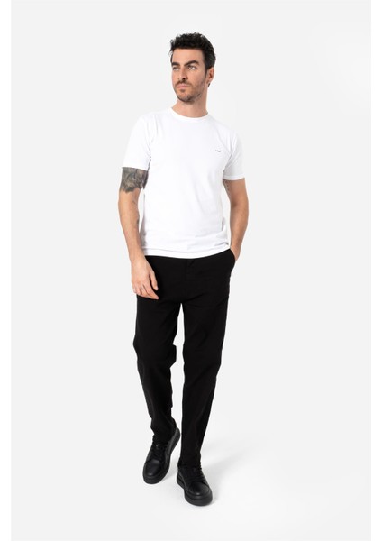 Erkek Rahat Kesim Beli Lastikli ve Ipli Bol Paça Yan Cepli Baggy Pantolon Zanzı Siyah B03.242.501 indirimleri