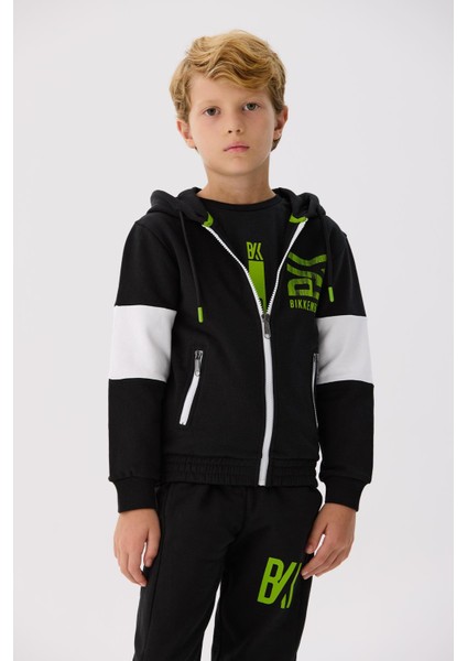 Bg Store Erkek Çocuk Siyah Eşofman Üstü