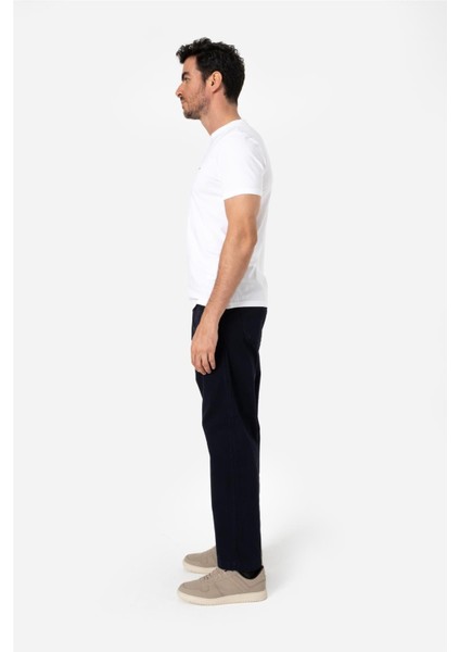 Erkek Rahat Kesim Beli Lastikli ve Ipli Bol Paça Yan Cepli Baggy Pantolon Zanzı Koyu Lacivert B03.242.501 indirimleri