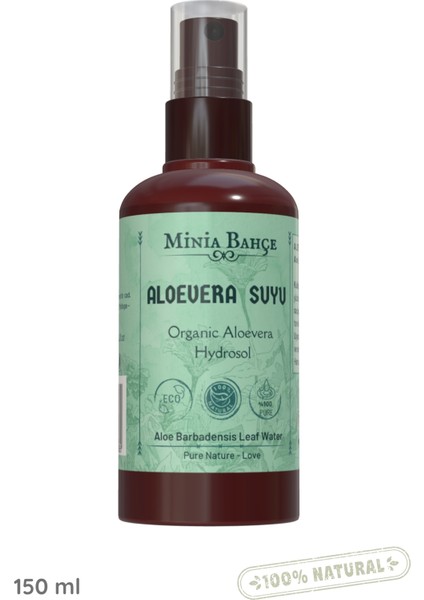 Aloevera Suyu - Doğal Hidrosol, 150ML (cam şişe)