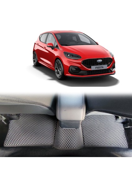 Ford Fiesta 3D Havuzlu Paspas 2018 Sonrası