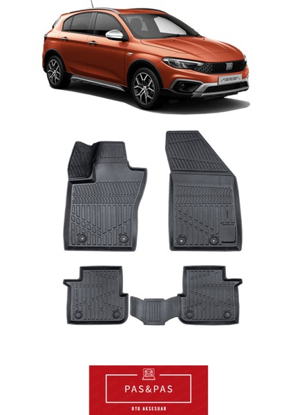 Fiat Egea Cross 2022 Model 5d Ekstra Havuzlu Paspas
