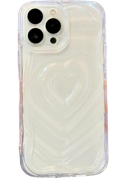 iPhone 14 Pro Kılıf Kalpli Hologram 3D Kapak fiyatları