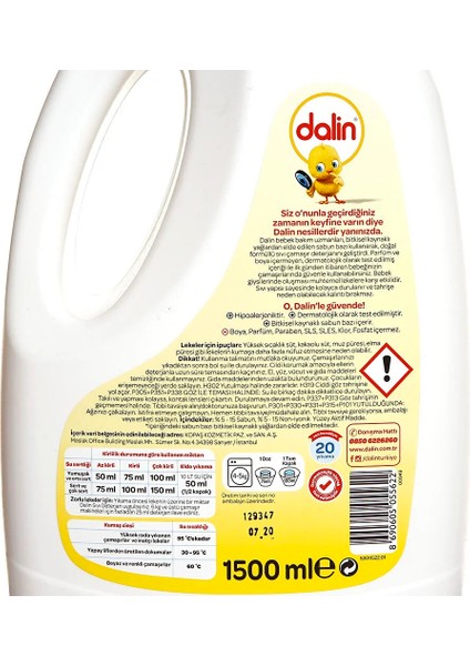 Sıvı Çamaşır Deterjanı 1500 ml