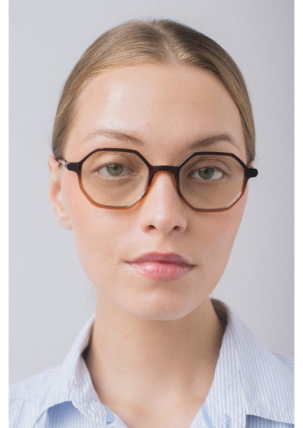 Liam Brown Nude Mavi Işık Koruyucu Kadın Güneş Gözlüğü