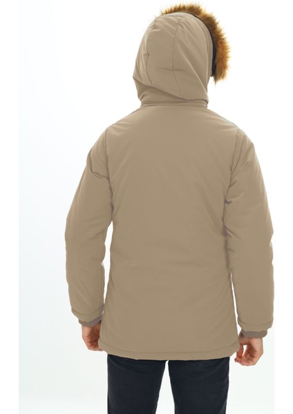 Erkek Çocuk Su ve Rüzgar Geçirmez Ithal Kumaş Kürklü Kışlık Uzun Mont KABAN-MNT-2009-E indirimleri