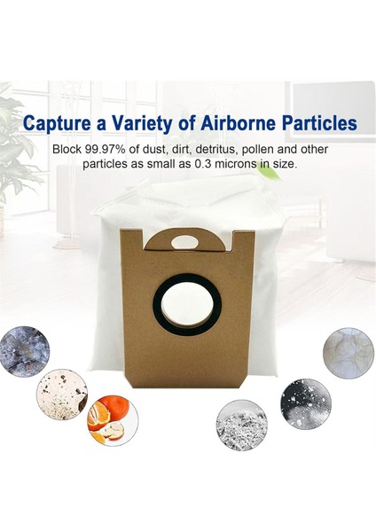 Ihome Nova S1 Pro Robot Süpürge Toz Torbası Yedek Parçaları Süpürme Aksesuarları Çöp Toz Torbaları 6 Adet (Yurt Dışından) fırsatları