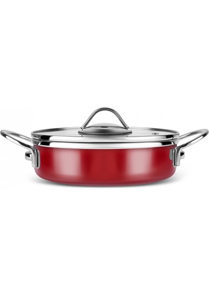 Ateş Emaye 6 Parça Omlet Sahan Set Bordo