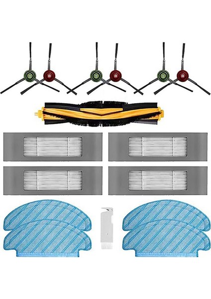 Cobos Süpürge Aksesuarları Için Uygundur Ozmot8 T9 N8PRO Yan Fırça Silindir Fırça Temizleme Paspas Bezi Filtre (Yurt Dışından)