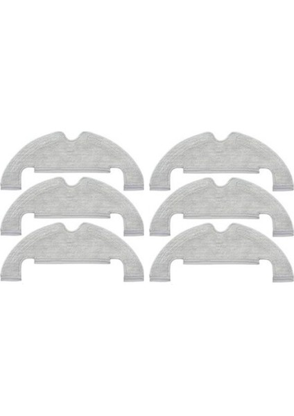 6 Adet Yıkanabilir Paspas Bezi Xiaomi Dreame Bot D10 Artı RLS3D Robotlu Süpürge Yedek Yedek Parça (Yurt Dışından)