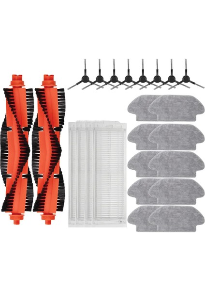 Xiaomi Robot Süpürge S10 S12 B106GL / Mop 2s XMSTJQR2S Yedek Parçalar Ana Yan Fırça Filtre Bezi Aksesuarları (Yurt Dışından)