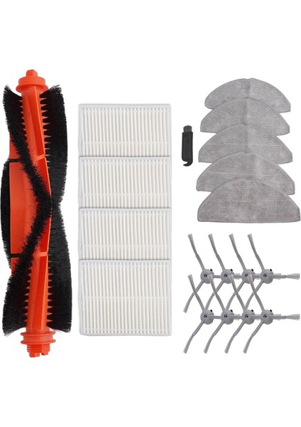 Lubluelu L20/HONITURE V8 Pro Robot Süpürge Ana Yan Fırça Hepa Filtre Paspas Bezi Yedek Parçaları (Yurt Dışından)