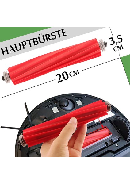 Xiaomi Roborock S7 Maxv / S7 Maxv Plus / S7 Maxv ULTRA/G10S Robot Vakum Parçaları Ana Yan Fırça Hepa Filtre Paspas (Yurt Dışından) modelleri