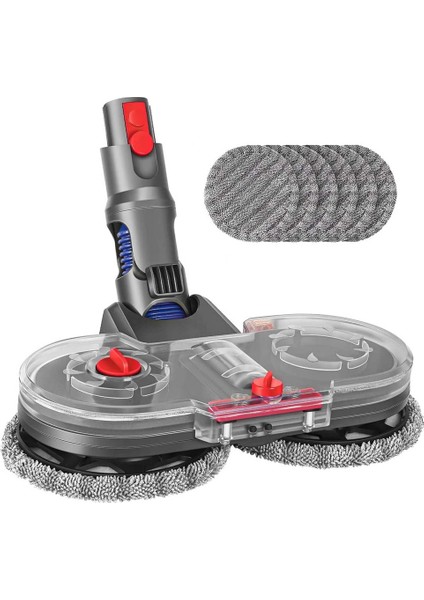 Dyson V12 Detect Ince Elektrikli Süpürge Paspas Ataşmanı, 6 Paspas Pedi ve Çıkarılabilir Su Tankı ile (Yurt Dışından)