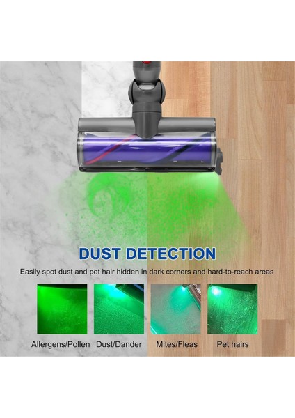 4 Adet Elektrikli Süpürge Lazer Işıkları Gizli Evcil Hayvan Tüyleri Kediler Köpek Kürk Toz Ekran LED Lamba Pil Evrensel Elektrikli Süpürge Parçaları (Yurt Dışından) fırsatları