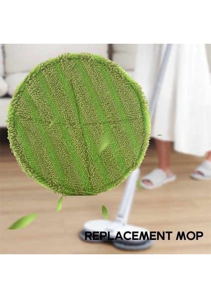 Akülü Elektrikli Döner Paspas Süpürgesi Için Yedek Ped Kablosuz Elektrikli Döner Paspas Yedek Scrubber Pedi, 8 Mikrofiber Paspas ve 8 Iç Mekan Kullanımı Contası Dahil (Yurt Dışından) indirimleri