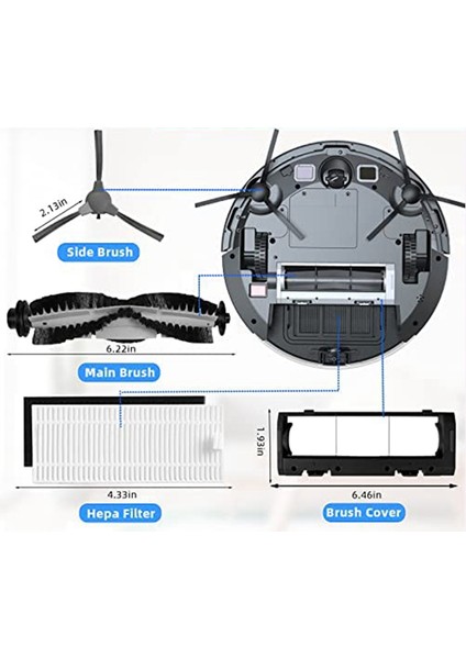 Ionvac Smartclean 2000 Robovac Robot Süpürge Yedek Parçaları Yedek Parça Aksesuarları (Yurt Dışından) modelleri