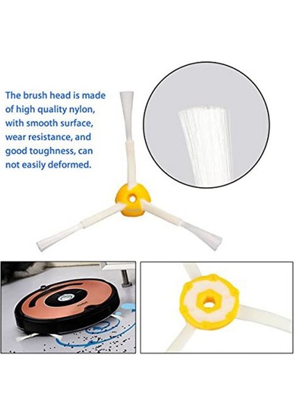 I-Robot Roomba Için 3 Kollu Yan Fırça, Roomba 500 600 700 Serisi Vakum Için Yedek Aksesuar Parçaları (Yurt Dışından) fiyatları