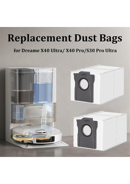 Dreame X40 Ultra, X40 Pro, S30 Pro Ultra Robot Süpürge Yedek Parçaları Için Aksesuar Seti Ana Yan Fırça Hepa Filtresi (Yurt Dışından) modelleri
