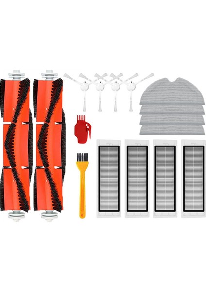 Filtre Paspas Bezi Xiaomi 1c 1t Mi Robot Vakum Paspas Dreame F9 Mijia Robotik Ana Yan Fırça (Yurt Dışından)