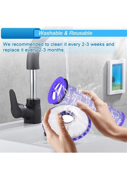 Dyson DC41, DC65 ve UP13 UP20 Animal Serisi Elektrikli Süpürge Filtreleri+Hortum 920769-01 ve 920640-01 Parçalarını Değiştirir (Yurt Dışından) fırsatları