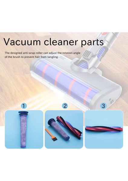 Döner Fırça Filtresi Değiştirme Dyson V6 HAYVAN/DC58 DC59 DC61 DC62 SV03 SV073 Serisi Elektrikli Süpürge (225MM) (Yurt Dışından) fiyatları