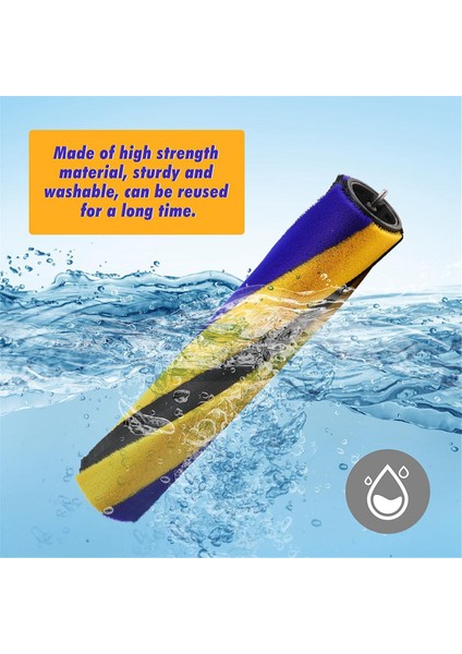 Dyson V8 Slim V10 Slim V12 Detect Slim V15 Detect Slim Kablosuz Elektrikli Süpürge Ataşmanları Için Yumuşak Silindir Fırça Yedeği -B (Yurt Dışından) fırsatları