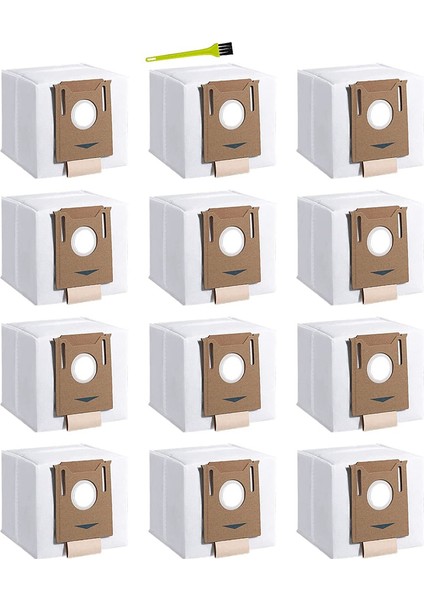 Ecovacs Deebot N8/n8 Pro/n8 Pro Plus/n8 Pro Care, T9/t9+/t9 Aıvı, Yeedi Vac 2 Pro/vac Max/vac Için 12 Adet Toz Torbaları (Yurt Dışından)