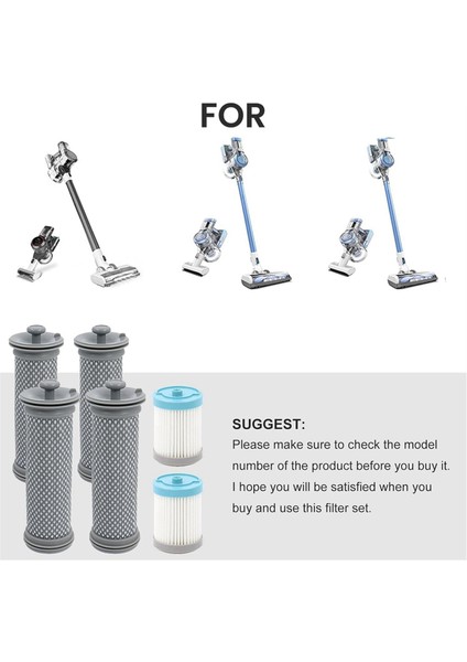 Tineco A10/ A11 Hero, A10/A11 Master ve Pure One S11, PWRHERO11 Snap Için Kablosuz Vakum Filtresi Değiştirme Kiti (Yurt Dışından) modelleri