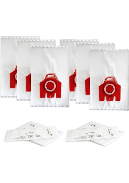 Miele S200,S300,S600,S4 S6 Kompakt C2 C1 Serisi Teneke Kutu Elektrikli Süpürge Için 6 Paket Yedek Fjm 3D Verimli Toz Torbası (Yurt Dışından)