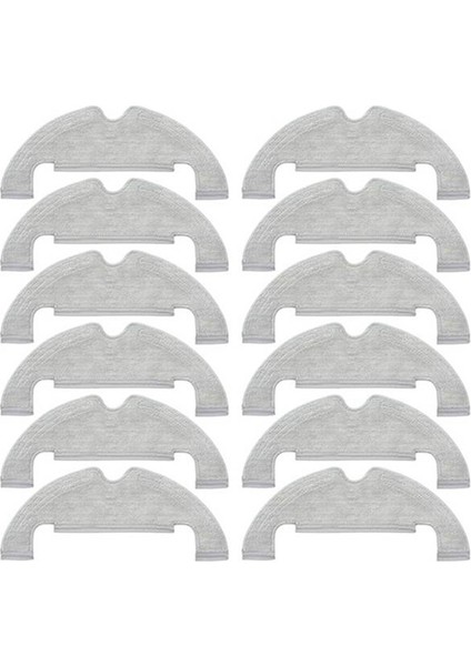 12 Adet Yedek Paspas Bezi Bez Ped Xiaomi Dreame Bot D10 Artı RLS3D Elektrikli Süpürge Yedek Parçaları (Yurt Dışından)