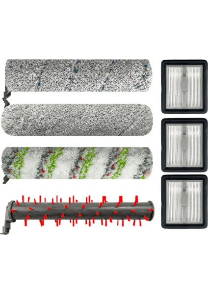 Adet Yedek Yedek Bissell X7 3350F 2832Z 2955Z Akülü Hepa Elektrikli Süpürge Filtre Rulo Ana Fırça (Yurt Dışından)