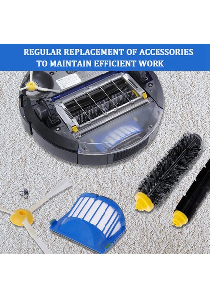 Yedek Parçalar Rulo Fırça Yan Fırça Hepa Filtre Irobot Roomba 630 650 760 Için Uyumlu Elektrikli Süpürge Aksesuarları (Yurt Dışından) indirimleri