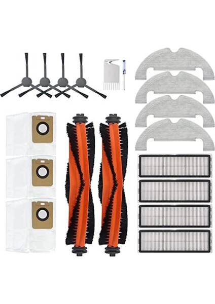 Dreame Bot L10 Plus Elektrikli Süpürge Aksesuarları Ana Fırça Yan Fırça Toz Torbası Filtreleri Yedek (Yurt Dışından)