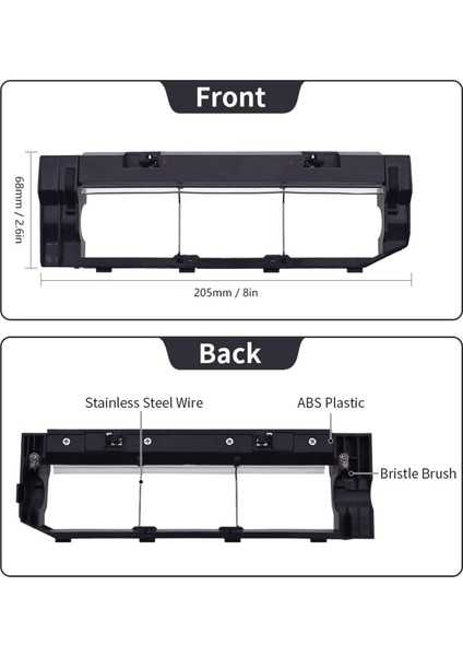 Xiaomi Roborock S6 Maxv, S6, S6 Pure, E4,s4 Max, S4, S5 Max, S5, E35 ve E2 Robot Vakum Parçaları Için Ana Fırça Kapağı (Yurt Dışından) fırsatları
