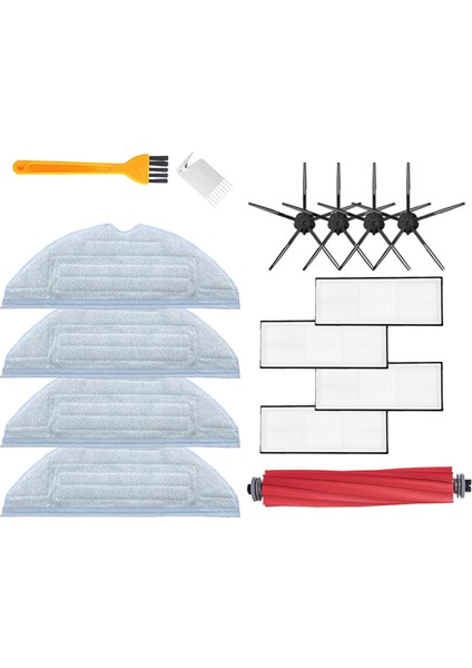 Ana Fırça Xiaomi Roborock S7 S70 S75 S7MAX Hepa Filtre Paspas Bez Yan Fırça Elektrikli Süpürge Yedek Parçaları (Yurt Dışından)