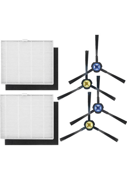 Ilife V8S X750 X785 V80 Robot Süpürge Yedek Parçaları, Hepa Filtreler, Yan Fırça ile Uyumlu Yedek Parçalar (Yurt Dışından)
