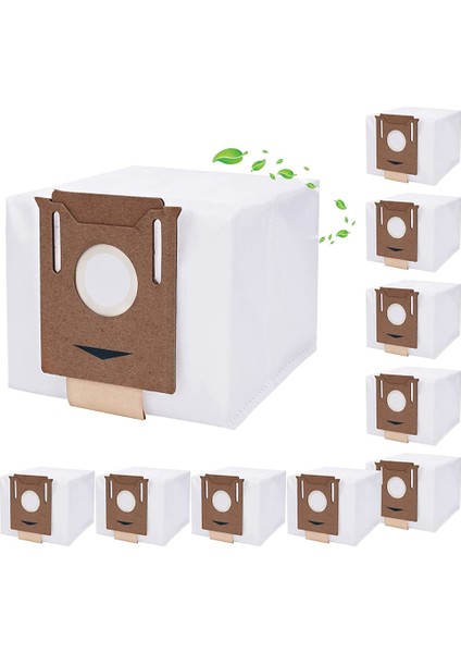 Ecovacs Deebot N8+,n8 Pro+, Ozmo T8,t8 Aıvı,t8+,t9+ Yeedi Vac Station Elektrikli Süpürgeler Için 10'lu Elektrikli Süpürge Torbası Paketi (Yurt Dışından)