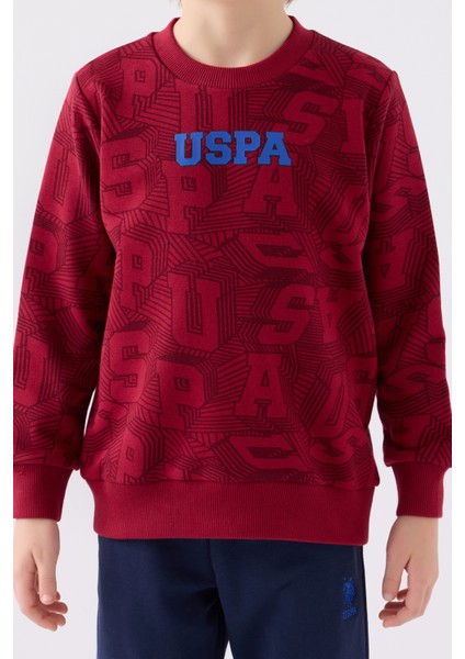 Pamuklu Baskılı Beli Lastikli Bisiklet Yaka Eşofman Takımı Erkek Çocuk Eşofman Takımı US1929 fırsatları