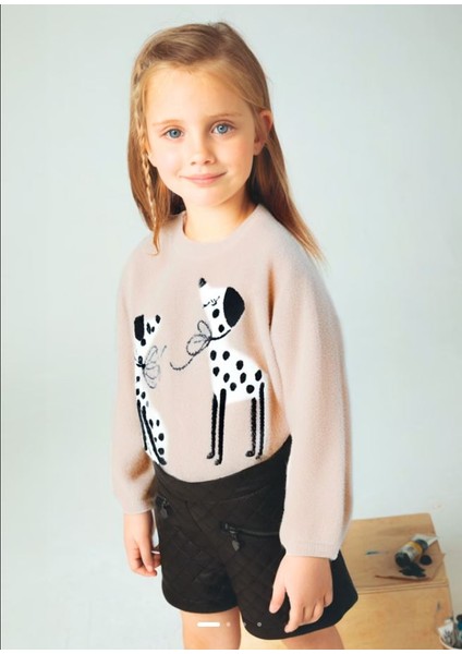 Köpekli Örme Kazak 4356